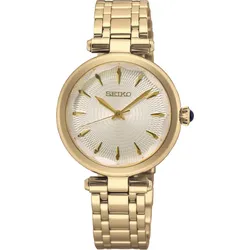 Seiko Conceptual Series Damenuhr Klassik SRZ554P1 - beige,gold - 30mm