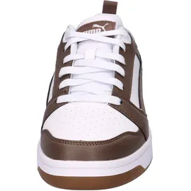 Puma Rebound V6 Low Puma White/Flat Bronze/Gum 45