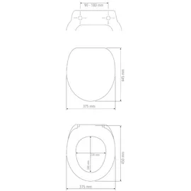 Wenko WC-Sitz Ottana Dunkelgrau
