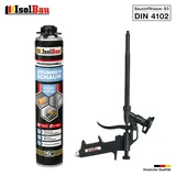 Brunnenschaum 1 x 750ml Bauschaum 1x Teflon Pistole Montageschaum Pistolenschaum