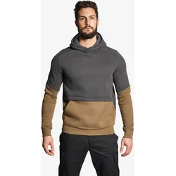 Kapuzenpullover 500 beige, braun|grau, L