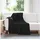 vidaXL Bettüberwurf 170 x 130 cm Schwarz