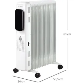 Homcom Ölradiator tragbar elektrisch Heizkörper 2720 W