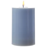 283 Mia Deluxe LED Stumpenkerze 15 cm blau