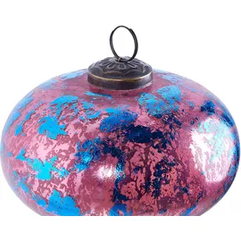 Beliani WEIHNACHTSBAUMKUGELN 9/11/16 cm Rosa
