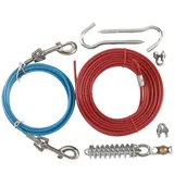 Kerbl Set Gartenleine, Laufleine 15m + Führleine 3m + Zugentlastung, 2 Stück (1er Pack)