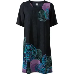 Viskose-Kleid, Druck lila, 40