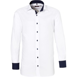 Eterna Modern Fit Hemd in weiß unifarben, weiß, 42