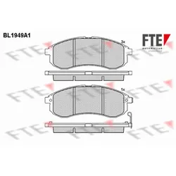 Bremsbelagsatz Scheibenbremse FTE 9010535