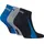 Puma Sneakersocken 3er Pack Blau/Grau/Schwarz 39-42