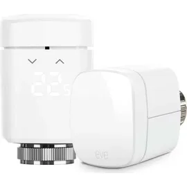 Eve Thermo - Smartes Heizkrperthermostat mit LED-Display, automatischer Temperatursteuerung, keine Bridge erforderlich, Bluetooth/Thread, Apple Hom... - Weiß