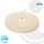 tecuro Scharnierrosette Ø 12 mm x Ø 85 mm x 8 mm - Kunststoff ABS weiß - tecuro