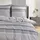 Traumschlaf Mako-Satin Gestreift Grau 155 x 220 cm + 80 x 80 cm