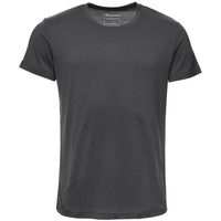Kaipara - Merino Sportswear Rundhalsshirt Merino Shirt Herren Kurzarm Regularfit 150 (1-tlg) aus reiner Merinowolle Made in Germany schwarz L