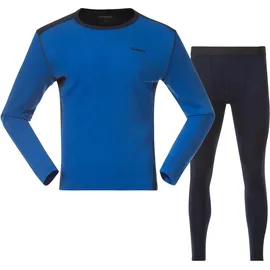 Bergans Herren Allround Merino Unterwäsche Set (Größe L, blau)
