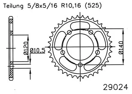 ESJOT Sprocket, 48 tanden