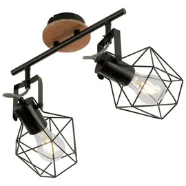 just light. Spotbalken 15672-78 Eisen B/H/L: ca. 28x31x61 cm E27 2 Brennstellen