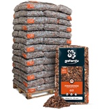 GALAMIO Pinienrinde Pinienmulch Rindenmulch Pinie Mulch Garten Pflanzen Dekor Pinus Pinea Natur Mittelmeer Kiefer Mittel 15-25mm 60l x 39 Sack 2.340l / 1 Palette Paligo