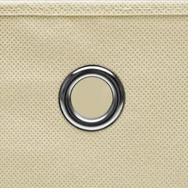 vidaXL Aufbewahrungsbox 28 x 28 x 28 cm 4-tlg. creme