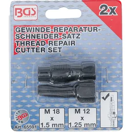 BGS technic Reparaturwerkzeug für Lambdasondengewinde M18 x 1,5 mm M12 x 1,25 mm 2-tlg.