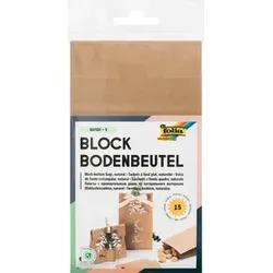 FOLIA Papiertüte 15ST natur 41110 17,5x10x5,5cm