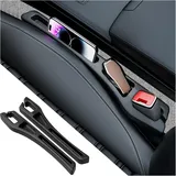 ZYXDMMJH 2PC Autositz Lückenfüller für VW Tiguan III 2023 2024 2025, Auto Sitzspalt Aufbewahrungsstreifen Autositz Organizer Gap Stopper Spaltfüller Zubehör,Black