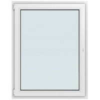 Solid Elements Kunststofffenster Basic  (105 x 135 cm, DIN Anschlag: Links, Weiß) + BAUHAUS Garantie 5 Jahre
