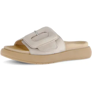 Gabor Pantolette 63.751.12, Samtchevreau, oak, Best Fitting, Klettverschluss 41