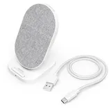 Hama Wireless Charger QI-FC10S-Fab 10W kabellose Smartphone-Ladestation weiß (201686)