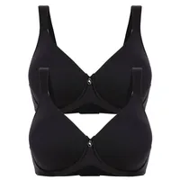 FELINA 2er Pack Spacer BH mit Bügel in schwarz schwarz | Gr.: 95D