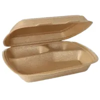Papstar Starpak Menüboxen mit Klappdeckel, XPP 3-geteilt 7 cm