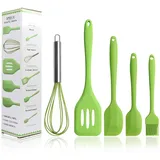 Kabinga Küchenutensilien-Set mit Schaber, einfach zu bedienen und zu reinigen, Backwerkzeug aus Silikon. Grün, Unisex-Youth, M