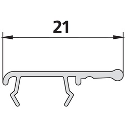 Kermi 4701 1x Dicht u. Mitnehmerleiste Länge: 2000 mm 6037701