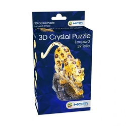 HCM KINZEL Spiel, Crystal Puzzle - Leopard (39 Teile) - deutsch