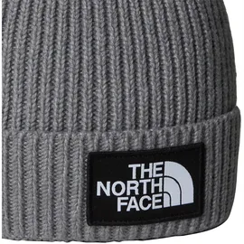 The North Face Kids TNF Logo Box Cuffed Beanie Grau