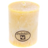 Kerzenfarm Hahn Bienenwachs - Stumpenkerze gelb 65x75mm