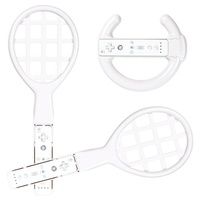 PACK Wheel Lenkrad + 2x Tennis-Schläger für Wii Wii-U Wiimote Controller Remote