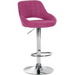 CLP Barhocker Milet Stoff lila/chrom