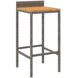 vidaXL Gartenbar-Set 3-tlg. Grau