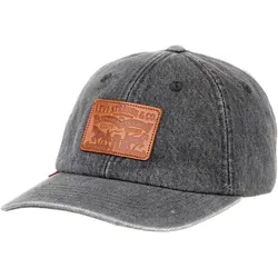 Baseball Cap LEVI'S "RELAXED HERITAGE", Damen, grau, Baumwolle, unifarben, modisch, Caps, Unisex