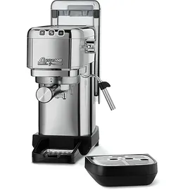 Tchibo Siebträger „Lapressa“, Edelstahl Espressomaschine (Silber)