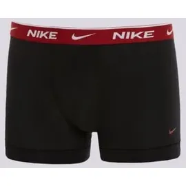 Nike Trunk Boxershorts Schwarz / Orange / Rot M 3er Pack