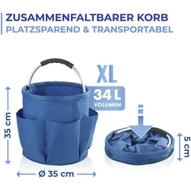 Maximex Organizer Universal-Reinigungs-Caddy 34 l 1-tlg. Blau