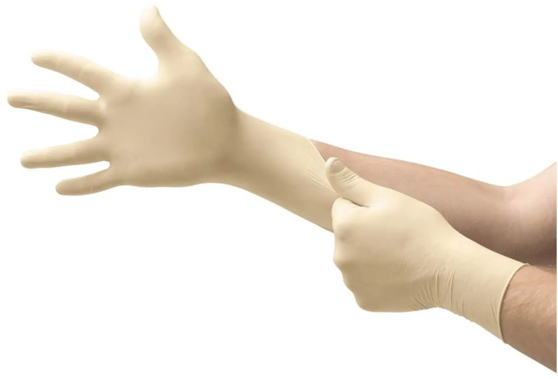 Ansell Microflex 63-864 Latexhandschuhe naturweiß puderfrei, VE 1000 Stück 6/XS