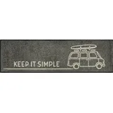 Wash+Dry Keep it simple grey 35 x 120 cm Grau