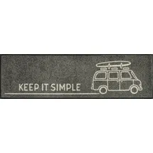 Wash+Dry Keep it simple grey 35 x 120 cm Grau