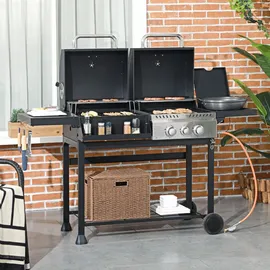 Outsunny Grillwagen schwarz