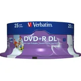 Verbatim DVD+R DL 8,5GB 8x bedruckbar 25er Spindel