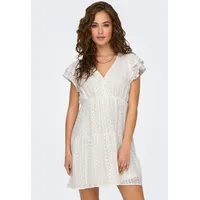 Only Minikleid Shirtkleid Unifarben Weiß 34