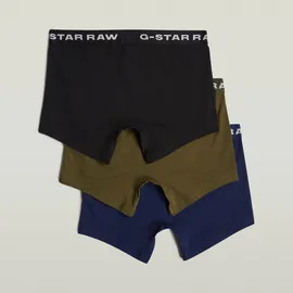 G-Star Boxershorts 3 Pack Schwarz / Dunkelblau / Oliv XXL